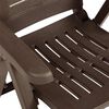 vidaXL Sedie Reclinabili da Giardino 2 pz in Plastica Mocca