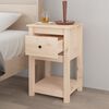 vidaXL Comodini 2 pz 40x35x61,5 cm in Legno Massello di Pino