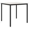 vidaXL Tavolo da pranzo Bianco 80 x 80 x 75 cm Pino massello
