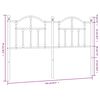 vidaXL Testiera in Metallo Bianco 150 cm