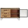 vidaXL Credenza 100x31x60 cm in Legno Massello di Mango Grezzo
