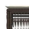 vidaXL Lettini Prendisole 2 pz con Tavolino Marrone in Polyrattan