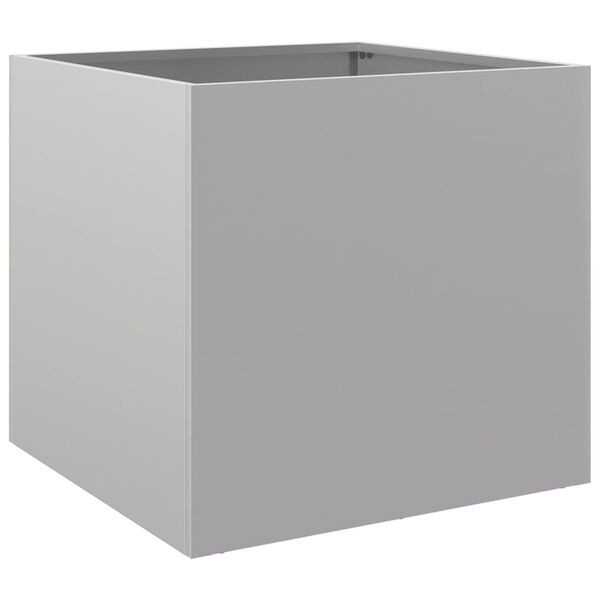 vidaXL Fioriera Argento 49x47x46 cm in Acciaio Zincato