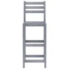 vidaXL Set da Bar da Giardino 5 pz Grigio in Legno Massello di Acacia