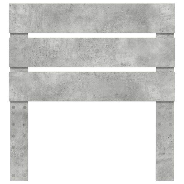 vidaXL Testiera Grigio cemento 90 cm Legno multistrato