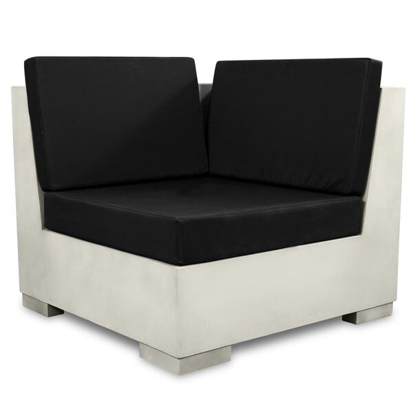 vidaXL Set Divani da Giardino 6 pz con Cuscini in Cemento Grigio