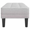 vidaXL panchina con cuscino Grigio Nuvola 113 x 57 x 39 cm Tessuto