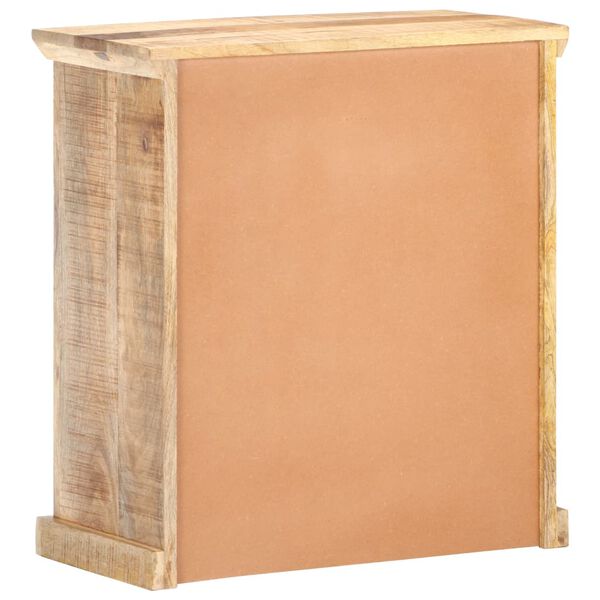 vidaXL Credenza 65x32x70 cm Legno Massello di Mango e Canna Naturale