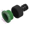 vidaXL Set Tubo da Giardino con Raccordi Verde 0,5" 30 m in PVC