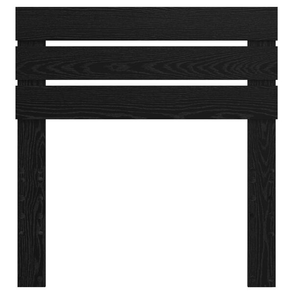 vidaXL Testiera Rovere Nero 80 cm Legno multistrato