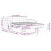 vidaXL Divano Letto Estraibile con Cassetti Rosa 100x200 cm Velluto