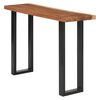 vidaXL Tavolo Consolle in Legno Massello di Suar 110x35x75 cm