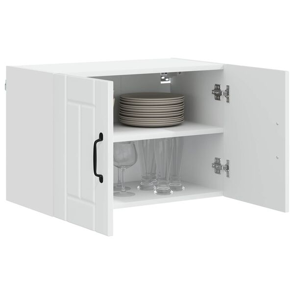 vidaXL Pensile cucina Bianco Lucido 60 x 31 x 40 cm Legno multistrato