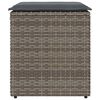 vidaXL Sgabelli Giardino con Cuscini 2 pz Grigio 40x40x43cm Polyrattan