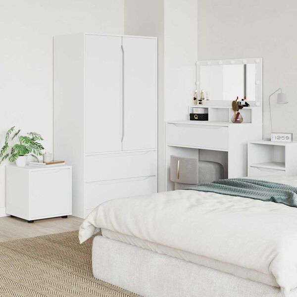 vidaXL Mobile da Bagno Bianco 40,5 x 40 x 44 cm Legno multistrato