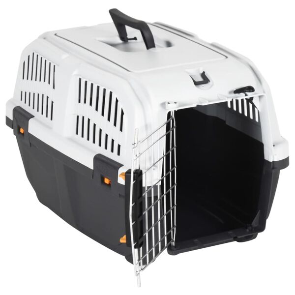 vidaXL Trasportino Animali Porta Metallo 48x31,5x31cm Polipropilene