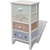 vidaXL Mobile in Stile Francese con 4 Cassetti in Legno