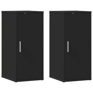 vidaXL Scarpiere 2 pz Nere 32x35x70 cm in Truciolato