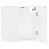 vidaXL Armadio per Dartboard DELFT Bianco Lucido 52,5 x 10,5 x 53,5 cm
