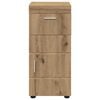 vidaXL Set di Armadi da Bagno con cassetto TULUM Rovere artigianale