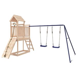 vidaXL Set da Gioco da Esterno in Legno Massello di Pino