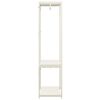 vidaXL Armadio Bianco 60x40x167 cm Metallo e Legno Multistrato