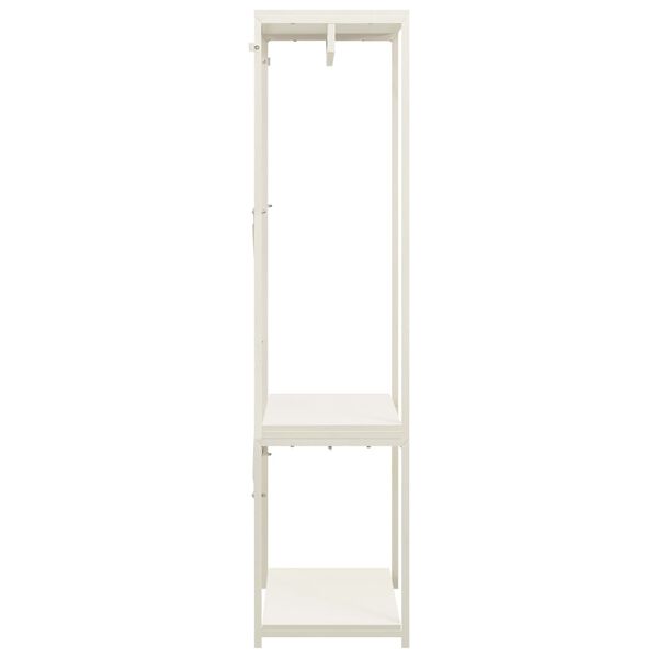 vidaXL Armadio Bianco 60x40x167 cm Metallo e Legno Multistrato