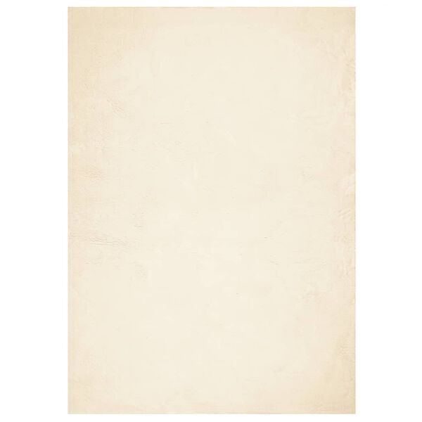 vidaXL Tappeto a Pelo Corto HUARTE Morbido e Lavabile Crema 140x200 cm