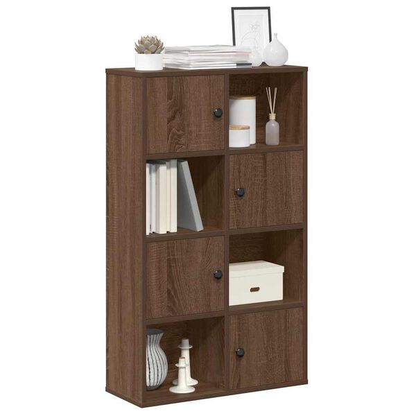 vidaXL Libreria Rovere Marrone 60x24x101,5 cm in Legno Multistrato