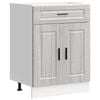 vidaXL Base da Cucina Porto Grigio Sonoma in Legno Multistrato