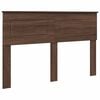 vidaXL Testiera Rovere Marrone Legno ingegnerizzato