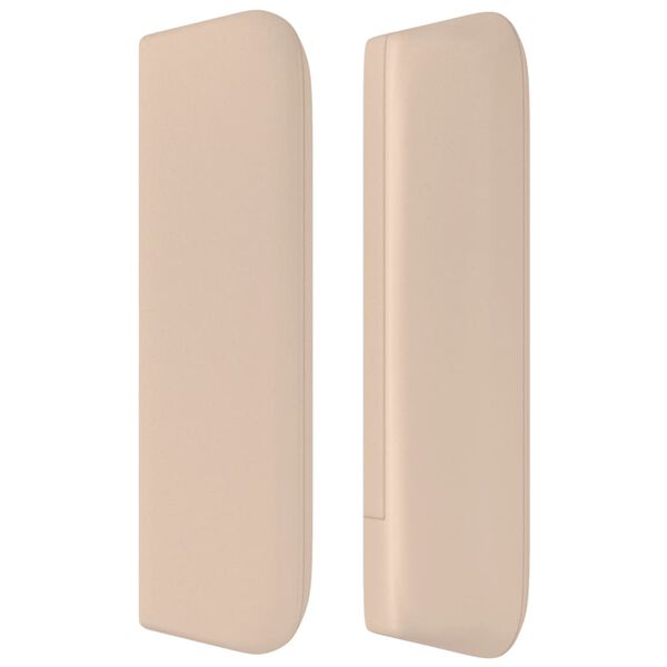 vidaXL Testiera ad Orecchio Cappuccino 203x16x78/88 cm in Similpelle