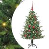 vidaXL Albero di Natale Artificiale Pre-illuminato con Set di Palline