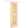 vidaXL Porta scorrevole 70 x 210 cm Naturale e Bianco