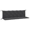 vidaXL Cuscini Panca Giardino 2pz Antracite M&eacute;lange 180x50x7cm Tessuto