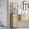 vidaXL Mobile da Bagno Sonoma 40 x 30 x 180 cm Legno multistrato