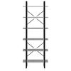 vidaXL Scaffale Alto Grigio Cemento 80x30x210 cm in Legno Multistrato