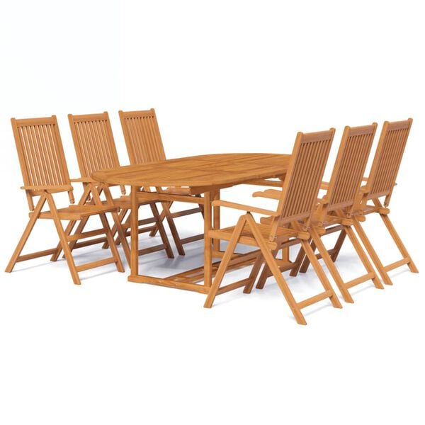 vidaXL Set da Pranzo da Giardino 5 pz in Legno Massello di Acacia