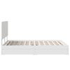vidaXL Letto con Contenitore Bianco 160 x 200 cm Legno multistrato