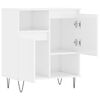 vidaXL Credenza Bianco Lucido 60x35x70 cm in Legno Multistrato