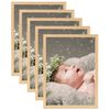 vidaXL Cornici Foto Collage 5 pz per Tavolo Rovere Chiaro 13x18 cm