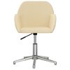 vidaXL Sedie da Pranzo Girevoli 2 pz Crema in Tessuto