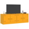 vidaXL Mobili TV 2 pz Giallo Senape 67x39x44 cm in Acciaio