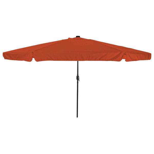 vidaXL Ombrello da giardino Rosso e Nero 395 x 395 x 245 cm