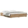 vidaXL Struttura del letto Rovere artigianale 180 x 200 cm