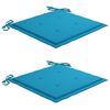 vidaXL Sedie da Giardino 2 pz con Cuscini in Legno Acacia e Acciaio