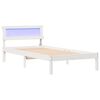 vidaXL Struttura del letto Bianco 90 x 200 cm Pino massello