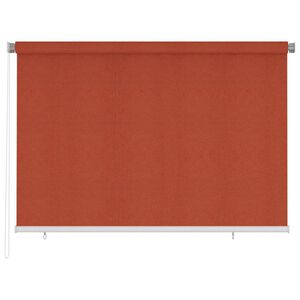 vidaXL Tenda a Rullo per Esterni 225(L)x140(A) cm Terracotta HDPE