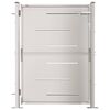 vidaXL Cancello da giardino 100x120 cm in acciaio inox