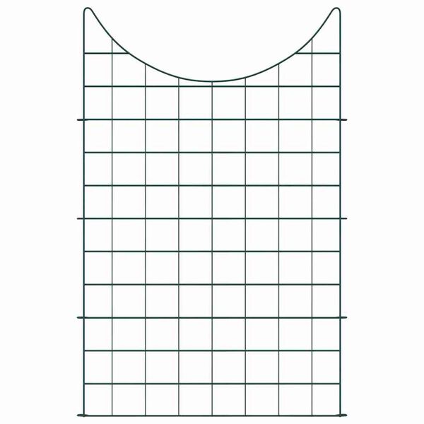 vidaXL Set di Recinzione per Stagno 8 pcs Verde 50 x 80 cm Acciaio